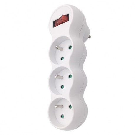 rozbočka do zás.3x10A kruhy s podperou a vypínačom (P102)